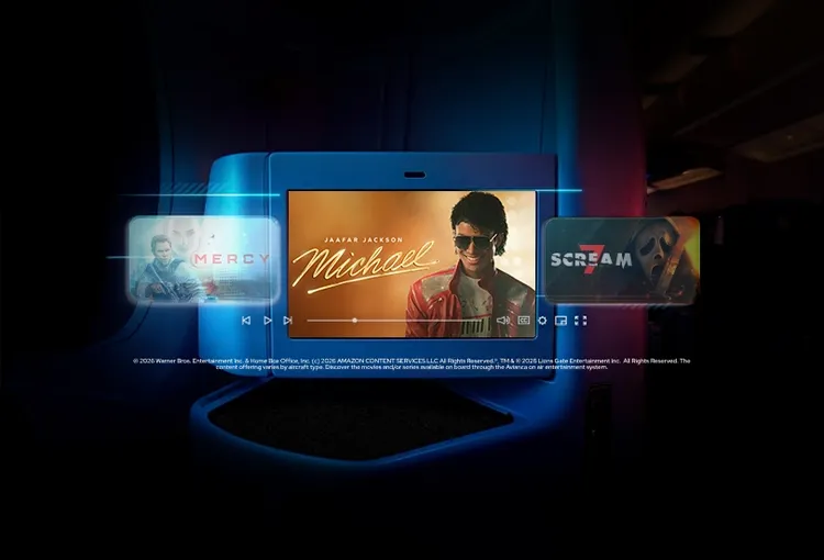 watching movies on the plane&#39;s screen