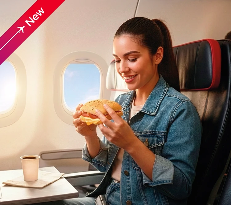 woman eating food