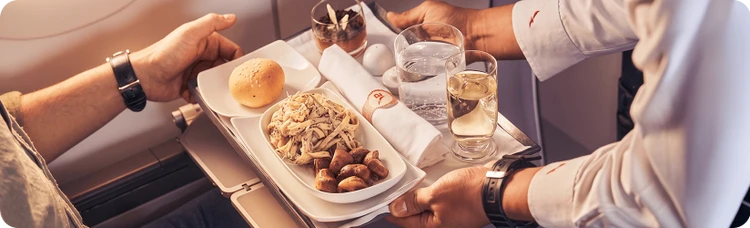 servicio a bordo de alimentos y bebidas